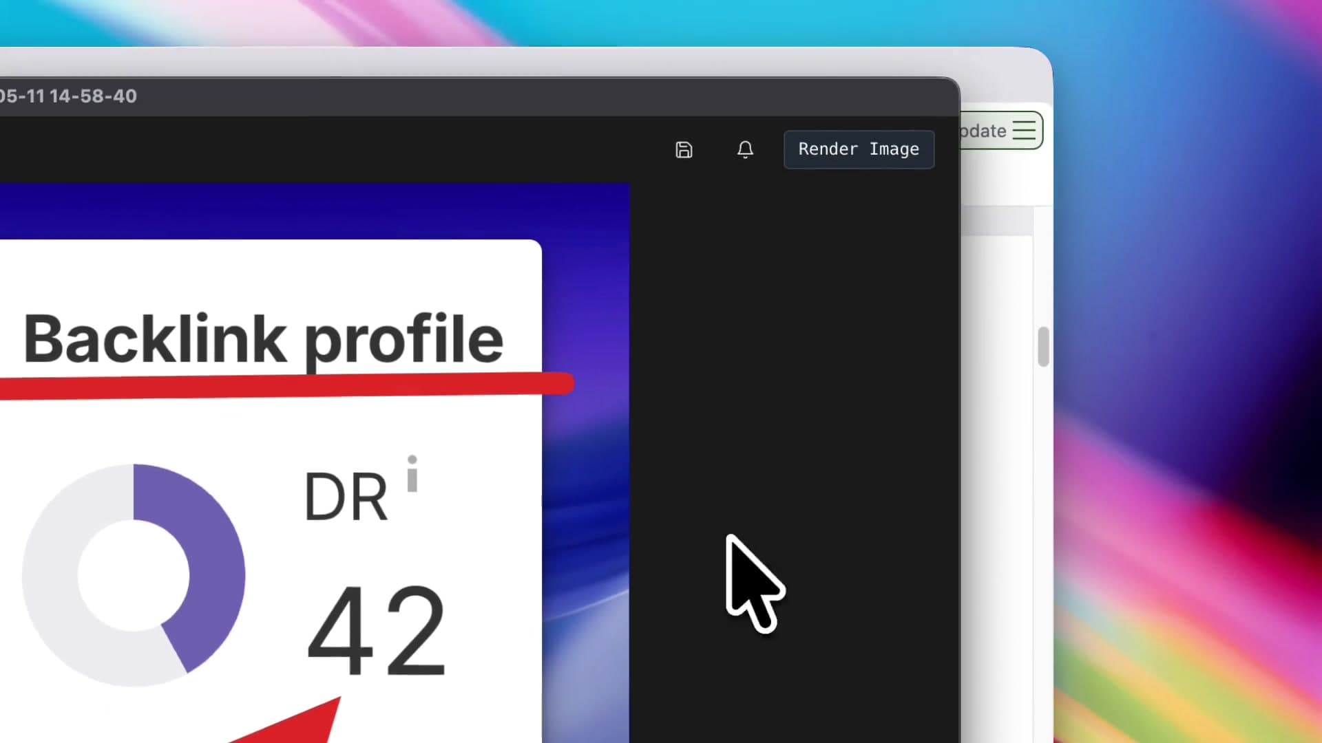 A ShotGlass image project with the Render Image button visible
