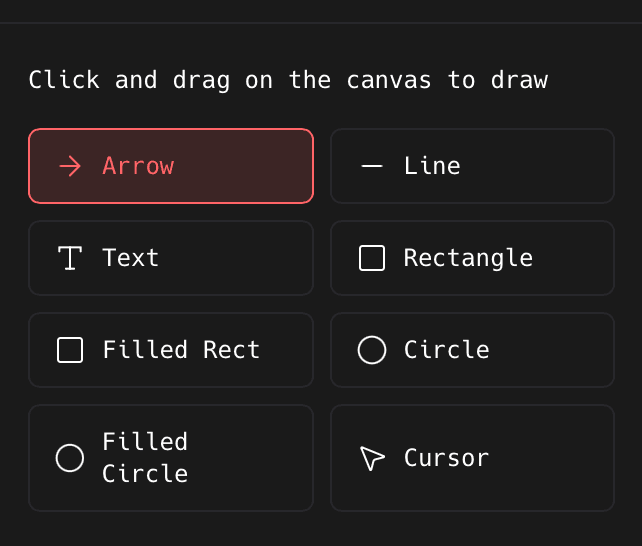The Arrow, Line, Text, Rectangle, Filled Rect, Circle, Filled Circle, and Cursor tools in the ShotGlass Annotate panel